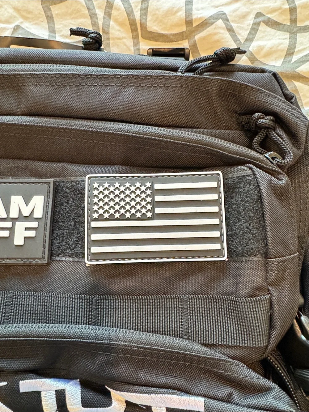 NWT Tough Pro Local Rhode Island Lifting American Military Black Gym Backpack